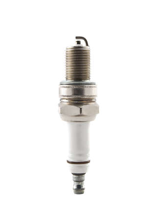 new spark plug isolated on white background