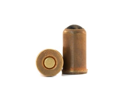 rubber bullets isolated on a white background