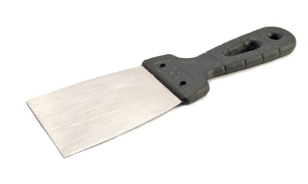 putty knife isolated on white
