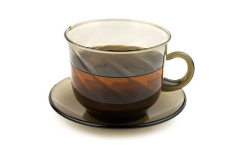 cup of tea on a white backgroundの写真素材