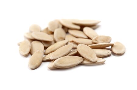 pile of pumpkin seed isolated on white background