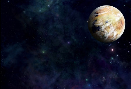 Earth. Space landscape