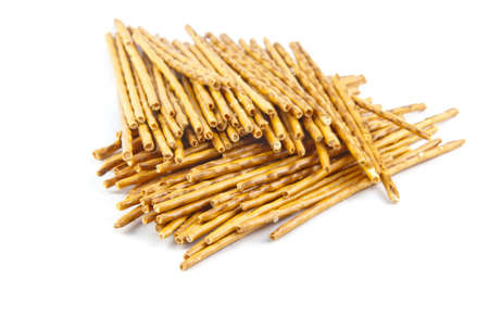 salty sticks isolated on white 