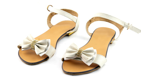 women shoe isolated on white の写真素材