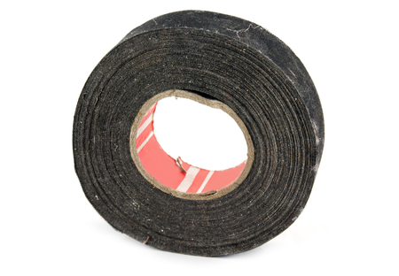 adhesive type isolated on whiteの写真素材