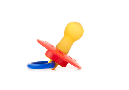 pacifier isolated on white backgroundの写真素材