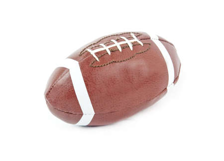 Rugby ball isolated on white backgroundの写真素材