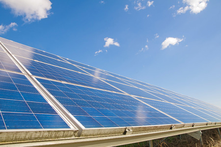 image of a big solar plant