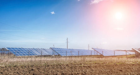 image of a big solar plant