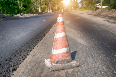 asphalt pavement works. A close upの写真素材