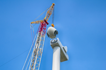 a assembling turbine. A close upの写真素材
