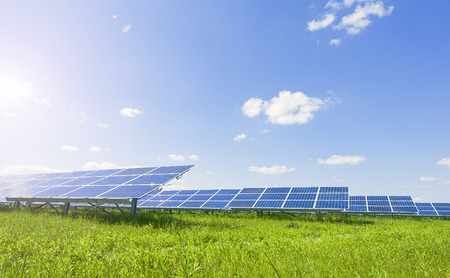 image of a big solar plant