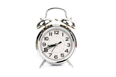 alarm clock isolated on white background