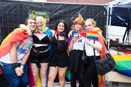 Ruhr-CSD Essen, Christopher Street Day in Essen "50 Years of Stonewall" August 9 & 10, 2019のeditorial素材