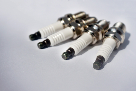 Spark plugs gasoline internal combustion engine.の写真素材