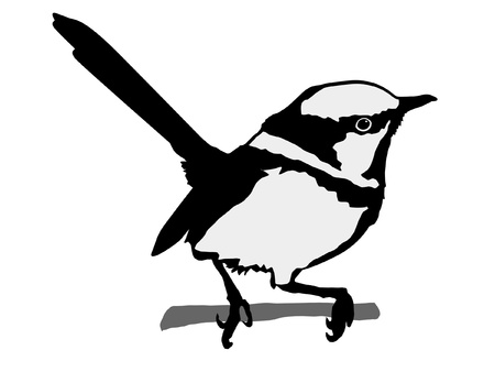 Illustration in style of black silhouette of wrenのイラスト素材