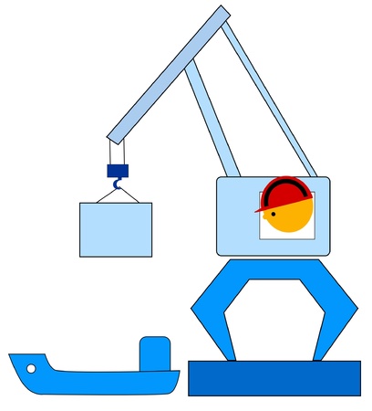 crane driverのイラスト素材