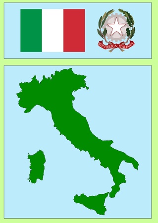 national attributes of Italyのイラスト素材