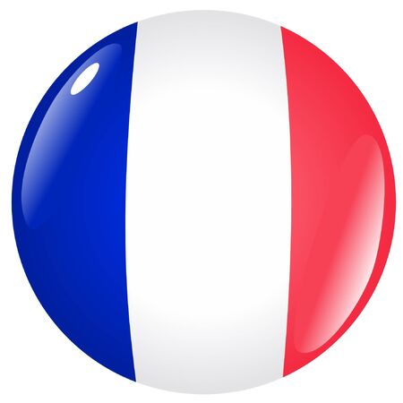 button in colours of Franceのイラスト素材
