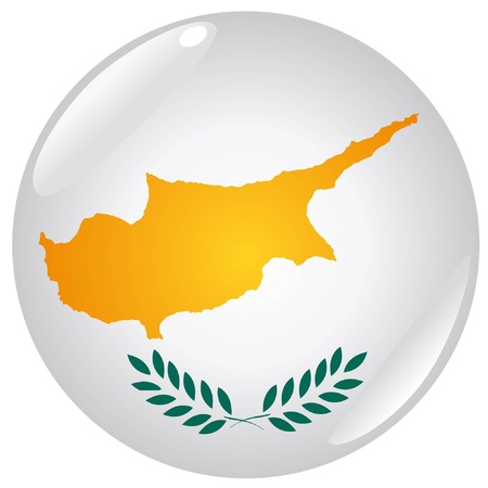 button in colours of Cyprusのイラスト素材