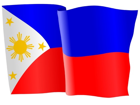 flag of Philippinesのイラスト素材