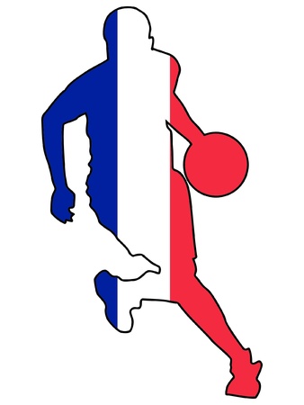 basketball colors of Franceのイラスト素材
