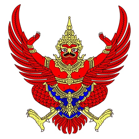 Coat of arms of Thailandのイラスト素材