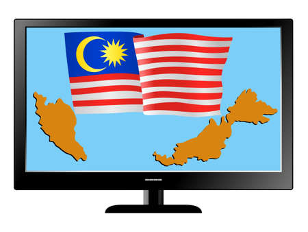 Malaysia on TVのイラスト素材