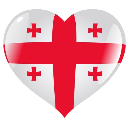 Georgia in heartのイラスト素材