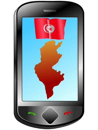 Connection with Tunisiaのイラスト素材