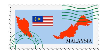 mail to/from Malaysiaのイラスト素材