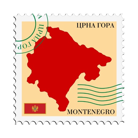 mail to/from Montenegroのイラスト素材