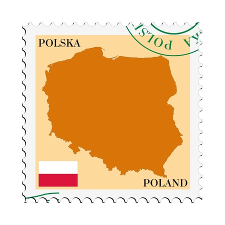 mail to/from Polandのイラスト素材
