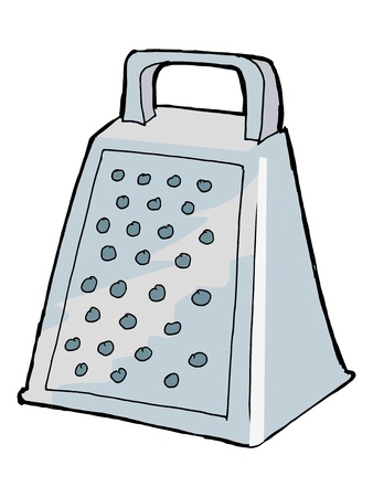 hand drawn,  sketch illustration of graterのイラスト素材