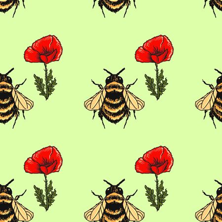 sample of seamless background with flowerのイラスト素材