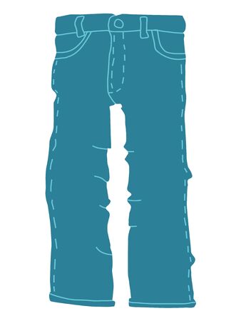 jeans, motive of fashion, clothes, lifestyleのイラスト素材