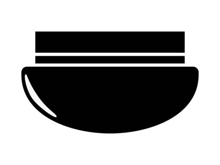 Vector silhouette of interior ceiling lamp. Motives of indoor electrical element, office, electric lightのイラスト素材
