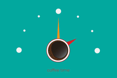 Coffee time, Coffee Poster Template Design.のイラスト素材