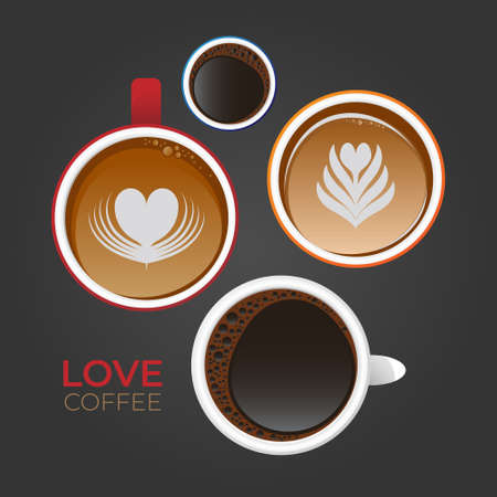 Coffee time, Coffee Poster Template Design.のイラスト素材