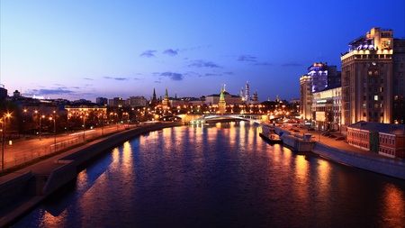 Evening Moscow  Russiaの写真素材