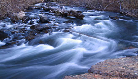 pure fresh water beautiful streamの写真素材