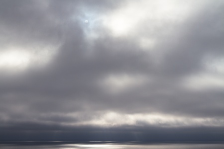 beautiful storm sky over the ocean