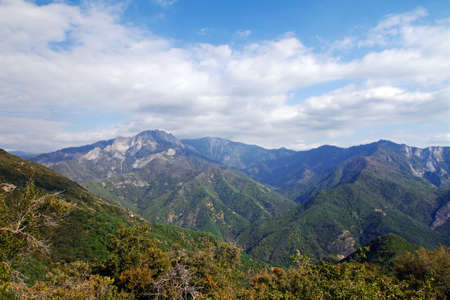 view of the mountain valleyの写真素材