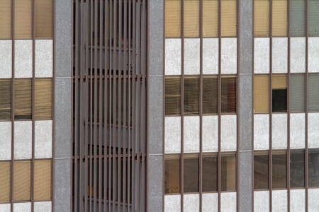 High resolution brown skyscraper windowsの写真素材
