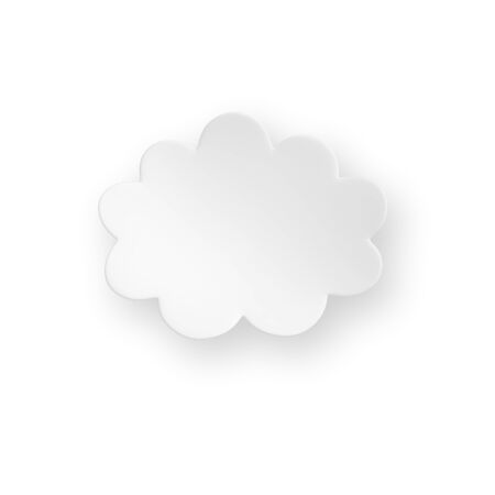 3d render of white speech bubbleの写真素材