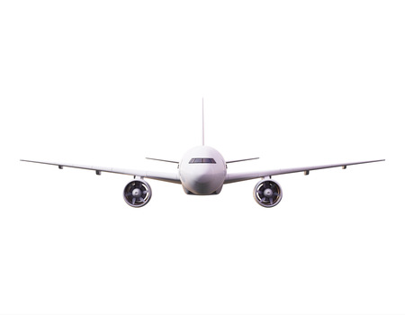 3d render of  airplane on a white background