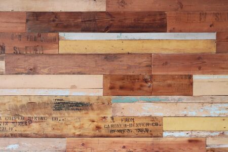 Old wooden wall backgroundの写真素材