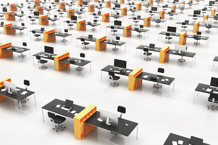 a large corporate officeの写真素材