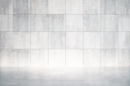 Empty room with concrete floor and wall