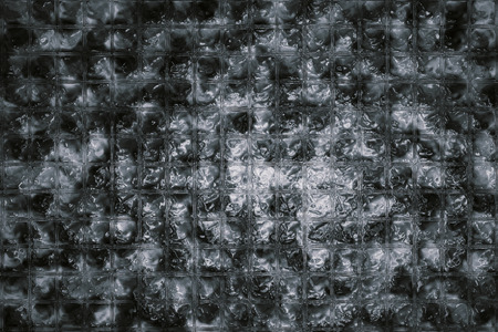 Creative patterned grey glass wallpaper/backdrop/background/texture. 3D Renderingの写真素材